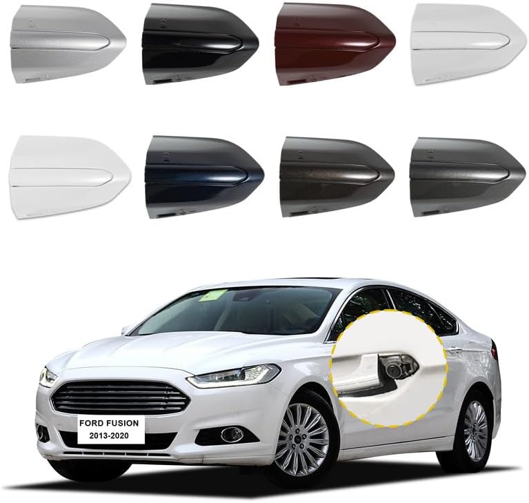 Goholy Car Exterior Door Handle Key Hole Trim Cover CapCompatible With Ford Fusion 2013 2014 2015 2016 2017 2018 2019 2020 DS7Z 54218A15-DC Door Handle Accessories Lock Cap Silver Without Electroplating - Image 1